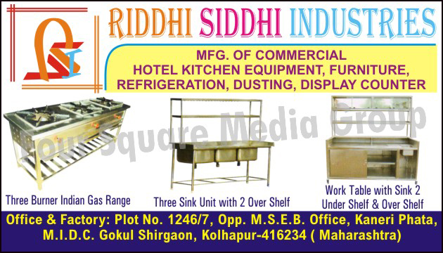 Commercial Hotel Kitchen Equipments, Commercial Hotel Furnitures, Commercial Refrigeration, Display Counters, Commercial Hotel Dusting, Three Burner Indian Gas Ranges, Three Sink Unit With Two Over Shelf, Work Table With Sink