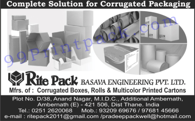 Multicolor Printed Cartons, Corrugated Boxes, Corrugated Rolls, Multicolour Printed Cartons,Packaging Solution, Packing Corrugated Boxes