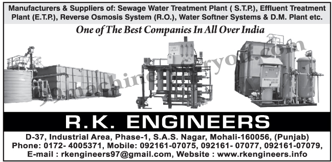 DM Plants, Reverse Osmosis Systems, Sewage Water Treatment Plants, Water Softener Systems, Effluent Treatment Plants, RO Systems