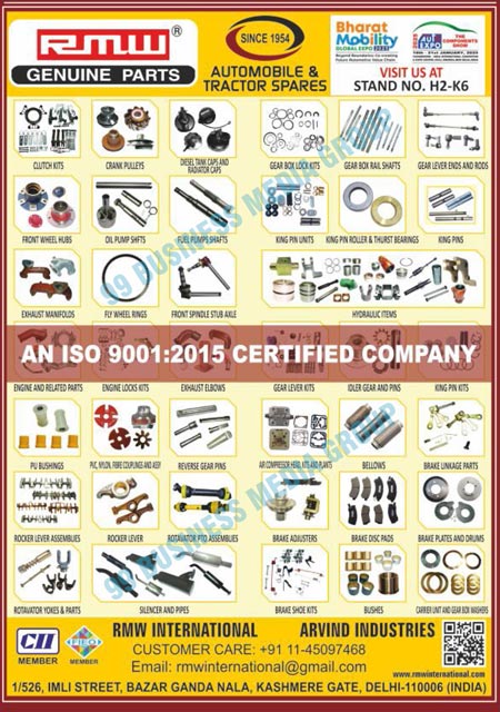 Automotive Spare Parts, Automotive Engine Spare Parts, Automotive Clutch Spare Parts, Automotive Brake Spare Parts, Automotive King Pin Assemblies, Automotive Suspension Spare Parts, Automotive Gear Box Spare Parts, Automotive Hydraulic Spare Parts, Tractor Spare Parts, Tractor Parts, Tractor Engine Spare Parts, Tractor Clutch Spare Parts, Tractor Brake Spare Parts, Tractor King Pin Assemblies, Tractor Suspension Spare Parts, Tractor Gear Box Spare Parts, Tractor Hydraulic Spare Parts, Suspension Parts, Clutch Kits, Crank Pulleys, Diesel Tank Caps, Radiator Caps, Front Wheel Hubs, Oil Pump Shafts, Fuel Pump Shafts, Exhaust Manifolds, Fly Wheel Rings, Front Spindle Stub Axles, Gear Box Lock Kits, Gear Box Rail Shafts, Gear lever Ends Rods, King Pin Units, King Pin Rollers, Thurst Bearings, King Pins, Hydraulic Items, Engine Locks Kits, Exhaust Elbows, Pu Bushings, PVCs, Nylon Couplings, Reverse Gear Pins, Rocker Leaver Assemblies, Rocker Levers, Rotavator Pto Assemblies, Rotavator Yokes Parts, Silencers, Pipes, Break Shoe Kits, Gear lever kits, Idler Gears, King Pin Kits, Air Compressor Heads, Air Compressor Kits, Air Compressor Plants, Bellows, Break Linkage Parts, Brake Adjusters, Brake Disc Pads, Brake Plants, Drums, Brake Shoe Kits, Bushes, Carrier Units, Gear Box Washers