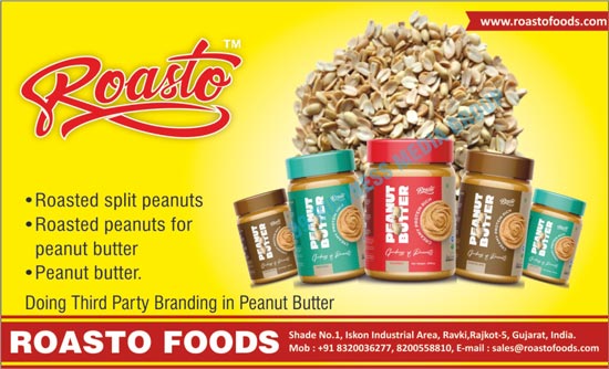 Roasted Split Peanuts, Butter Roasted Peanuts, Peanut Butters