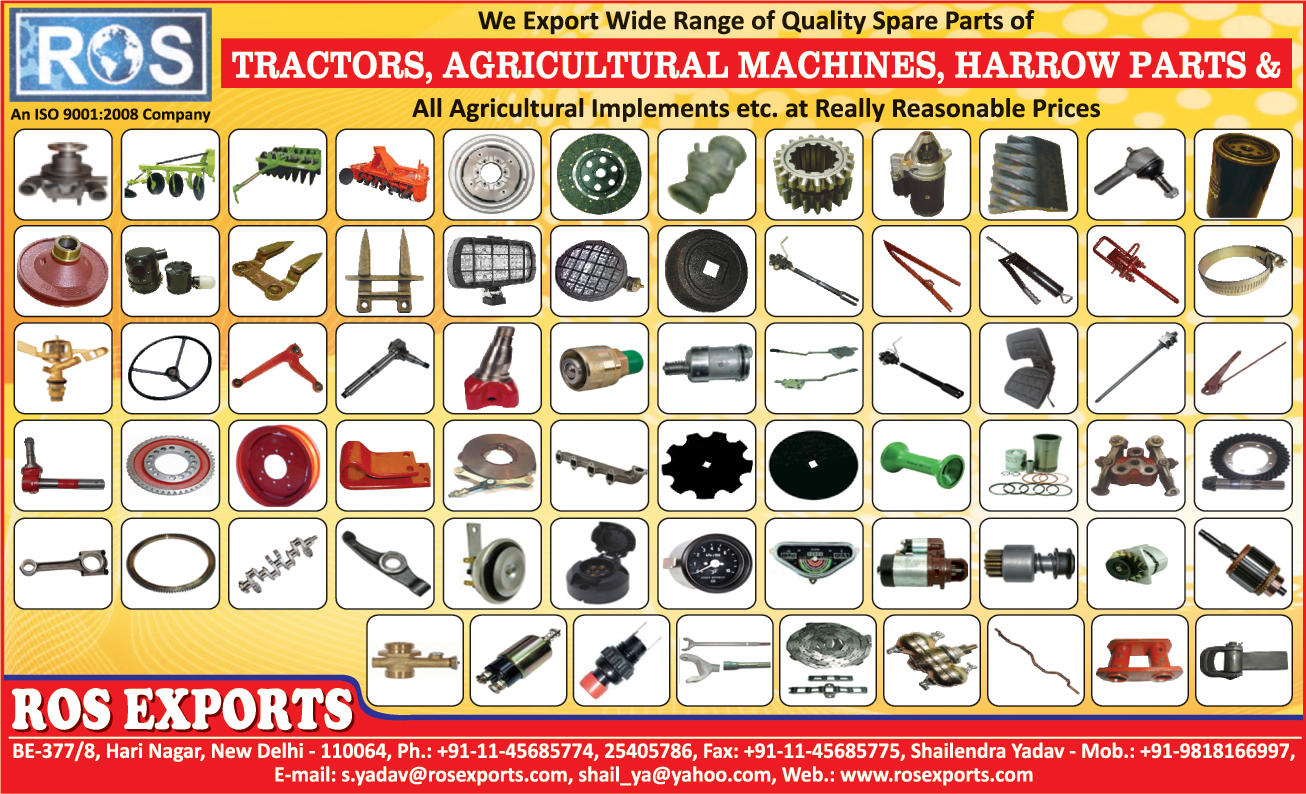 Tractor Parts, Agricultural Machine Parts, Harrow Parts, Agricultural Implement Parts,Tractor Spare Parts, Agriculture Implements, Combine Parts, Universal Parts, Automotive Parts