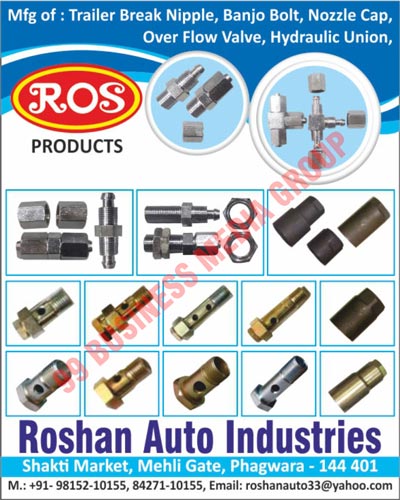 Fuel Injection Parts, Benjo Bolts, Over Flow Valves, Non Return Valves, Hand Priemers, Nozzel Caps, Nozzle Bodys, Pump Bodys, Nipple Unions, Pump Racks, Gears, Hydraulic Unions, Trailer Break Nipples