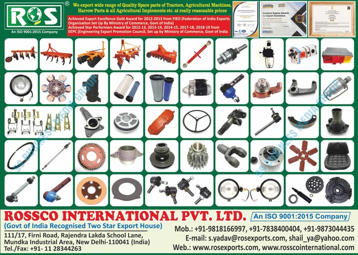 Tractor Parts, Agricultural Machine Spare Parts, Harrow Parts, Agricultural Implements, Tractor Spare Parts