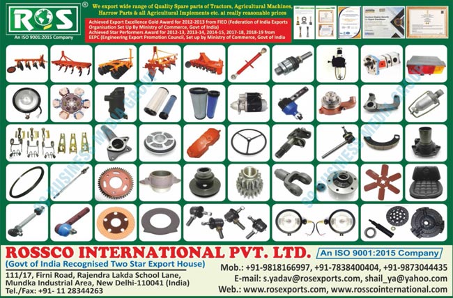 Tractor Parts, Agricultural Machine Spare Parts, Harrow Parts, Agricultural Implements, Tractor Spare Parts