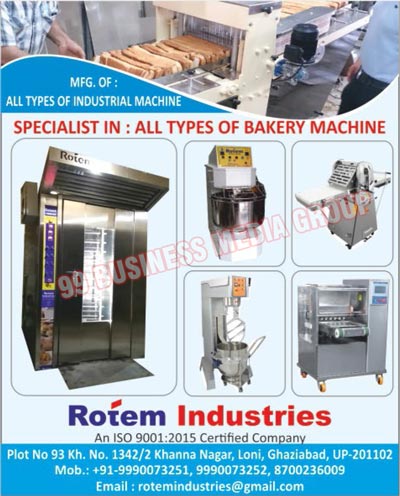Industrial Machines, Bakery Machines
