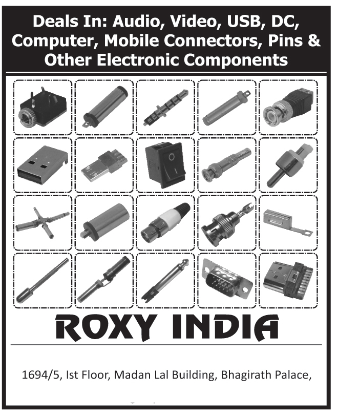 Electronic Components, Audio Connectors, Video Connectors, USB Connectors, DC Connectors, Computer Connectors, Mobile Connectors, Mobile Charger Pins, Laptop charger Pins,Connectors