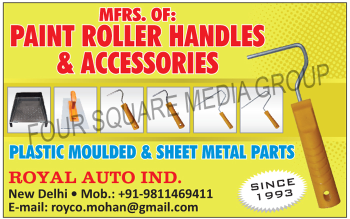 Paint Roller Handles, Paint Roller Accessories, Paint Roller Accessory, Plastic Moulded Parts, Sheet Metal Parts