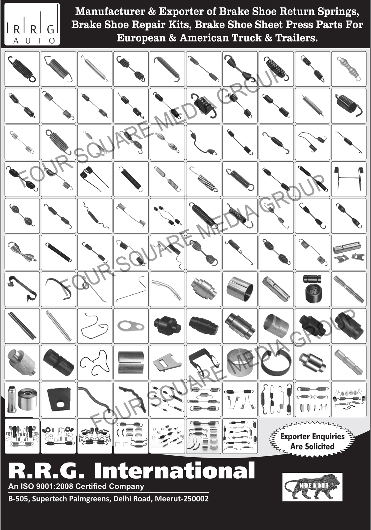 Brake Return Springs, Brake Retainers Springs, Brake Hardware Kits, Tractor Springs, Valve Springs, Brass Bushes, Truck Brake Shoe Return Springs, Brake Shoe Repair Kits, Truck Springs, Trailer Springs, Truck Brake Repair Kits, Tractor Brake Repair Kits, Trailer Brake Repair Kits, Trailer Brake Shoe Return Springs, Truck Brake Shoe Repair Kits, Trailer Brake Shoe Repair Kits, Truck Brake Shoe Sheet Press Parts, Trailer Brake Shoe Sheet Press Parts