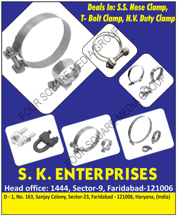 Stainless Steel Hose Clamps, T Bolt Clamps, HV Duty Clamps