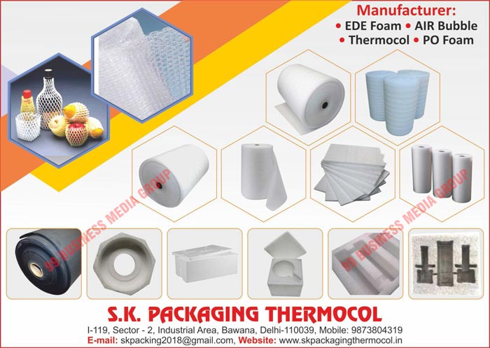 EDE Foams, Air Bubbles, Thermocols, PO Foams