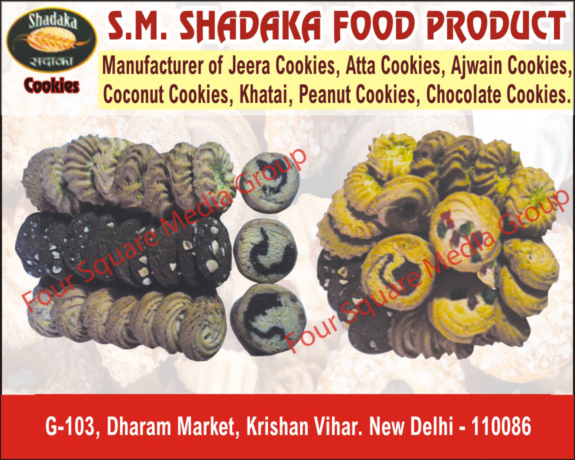 Jeera Cookies, Atta Cookies, Ajwain Cookies, Coconut Cookies, Khatai, Peanut Cookies, Chocolate Cookies, Cookies