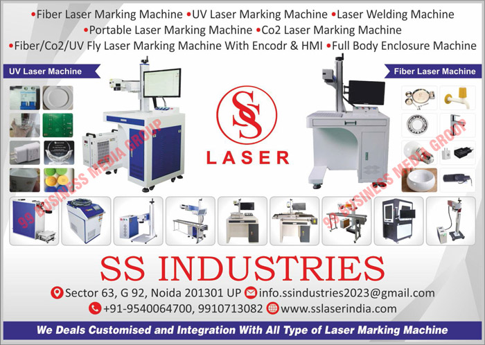 Fiber Laser Marking Machines, UV Laser Marking Machines, Laser Welding Machines, Portable Laser Marking Machines, CO2 Laser Marking Machines, UV Fly Laser Marking Machines, Full Body Enclosure Machines