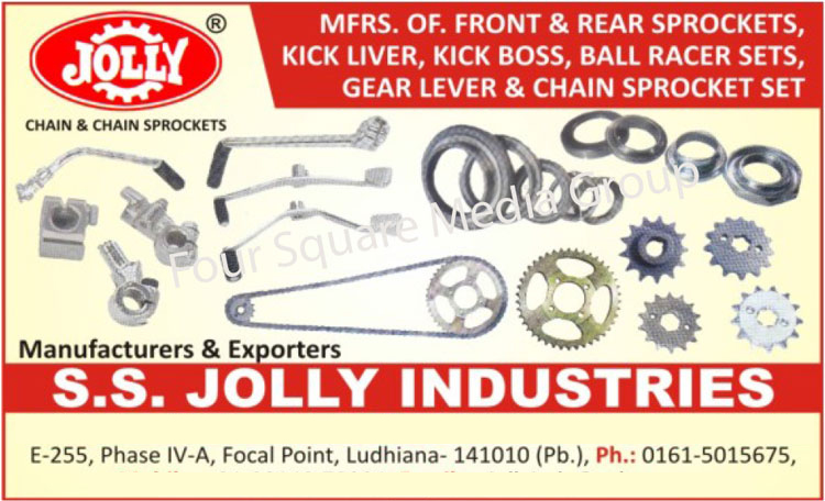 Front Sprockets, Rear Sprockets, Kick Livers, Kick Levers, Kick Boss, Ball Racer Sets, Gear Levers, Chain Sprocket Sets