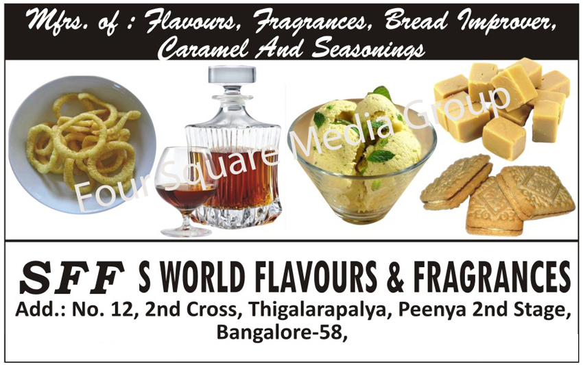 Flavours, Flavors, Fragrances, Bread Improvers, Caramels, Seasonings