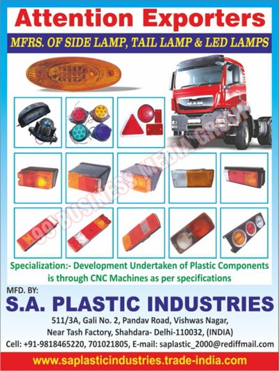 Automotive Lights, Automotive Lamps, Automotive Tail Lamps, Automotive Side Lamps, Automotive Led Lamps