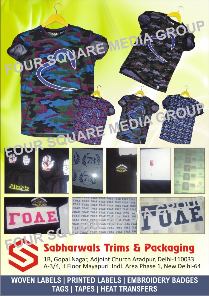 Woven Labels, Printed Labels, Embroidery Badges, Tags, Tapes, Heat Transfers