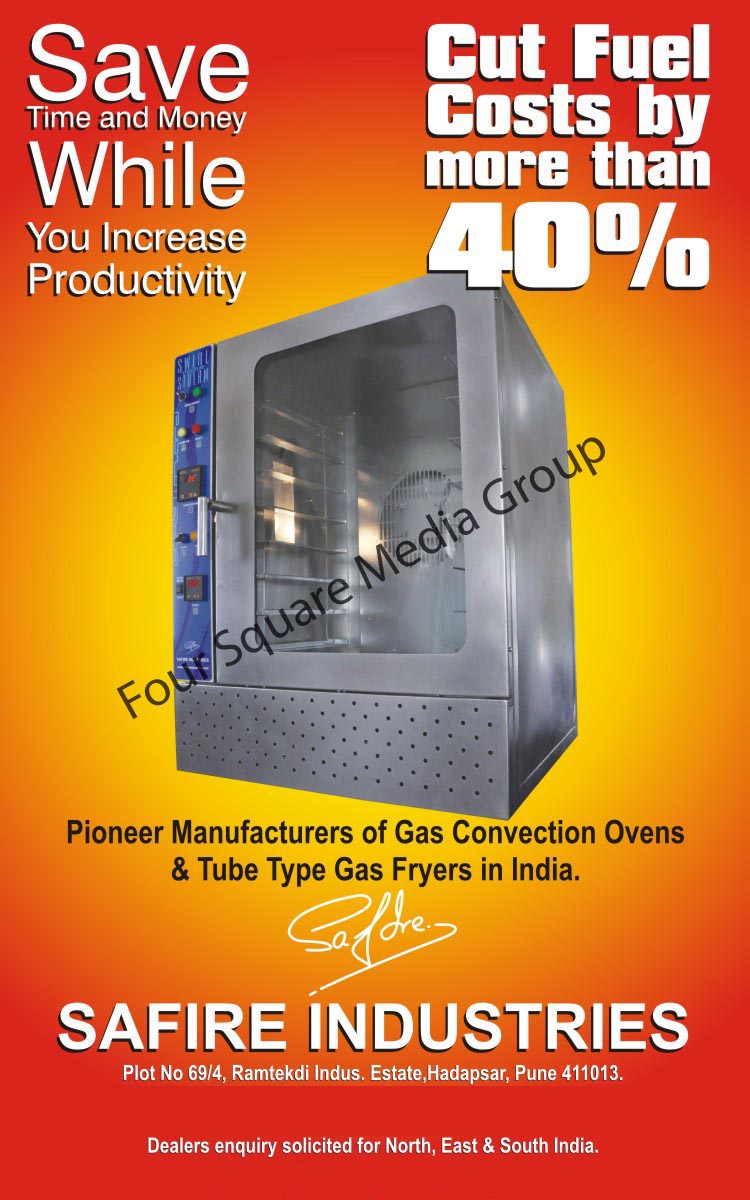 Gas Convection Ovens, Tube Type Gas Fryers