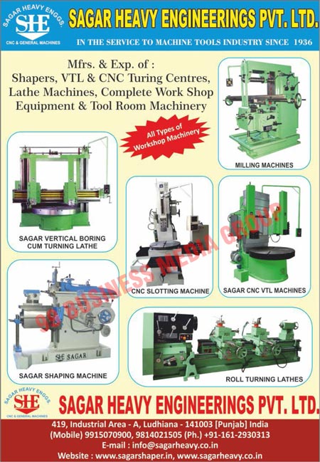 Shaper Machines, CNC Turning Center Machine, VTL Turing Center Machines, Lathe Machines, Equipment Machineries, Tool Room Machineries, Milling Machines, Vertical Boring Cum Turning Lathe Machines, CNC Slotting Machines, CNC VTL Machines, Shaping Machines, Roll Turning Lathe Machines