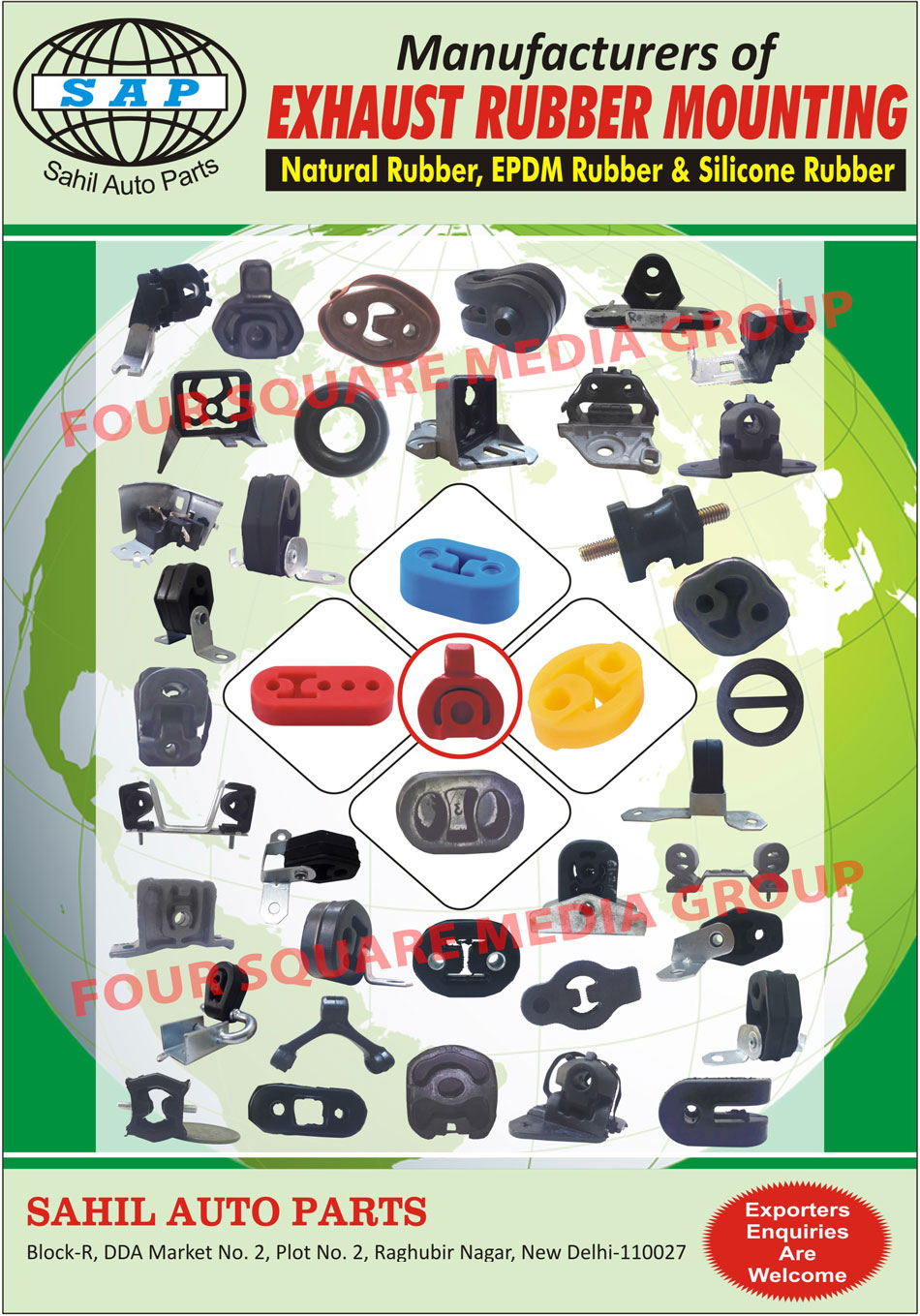 Exhaust Rubber Mountings, Natural Rubber Mountings, EPDM Rubber Mountings, Silicone Rubber Mountings