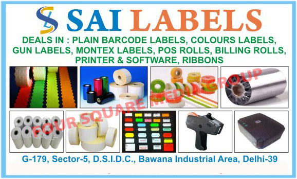 Barcode Labels, Colour Labels, Color Labels, Gun Labels, Montex Labels, POS Rolls, Billing Rolls, Printers, Ribbons