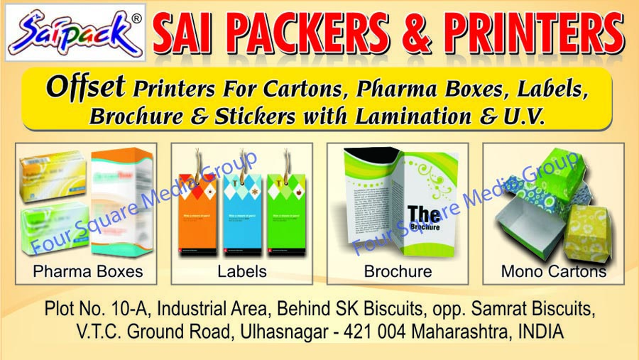 Carton Offset Printers, Pharma Box Offset Printers, Brochure Offset Printers, Sticker With Lamination Offset Printers, UV Offset Printers,Pharma Boxes, Labels, Brochure, Mono Cartons