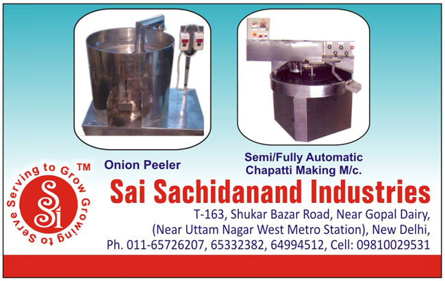 Onion Peeler, Chapati Making Machines, Automatic Chapati Making Machines, Semi Automatic Chapati Making Machines, Onion Peeling Machines