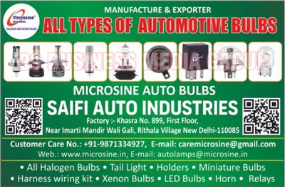 Automotive Bulbs, Auto Bulbs, Halogen Bulbs, Tail Lights, Automotive Holders, Miniature Bulbs, Harness Wiring Kits, Xenon Bulbs, Led Bulbs, Automotive Horns, Automotive Relays