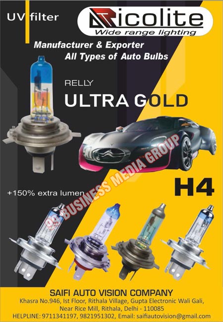 Auto Bulbs, Automotive Bulbs, UV Filters, Automotive Lights