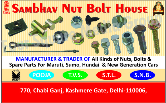 Nuts, Bolts, Nut Bolts, Car Spare Parts, Automotive Spare Parts