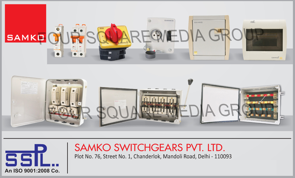 MCB Distribution Boards, Cam Operated Rotary Switches, Sheet Metal Off Load Change Over Switches, Sheet Metal TP Fuse Type Switches, Sheet Metal HRC Fuse Type Switches, Plug and Socket Sheet Metal Enclosures