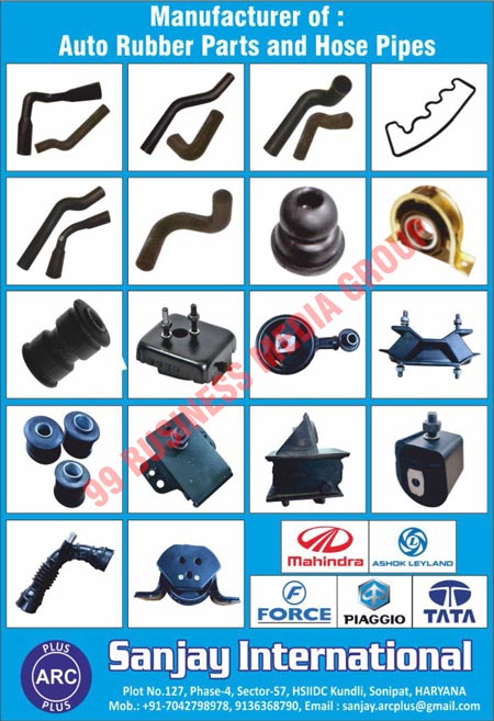 Auto Rubber Parts, Auto Hose Pipes