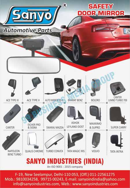 Automotive Mirrors, Automotive Door Mirrors, Automotive Safety Door Mirrors, Automotive Parts