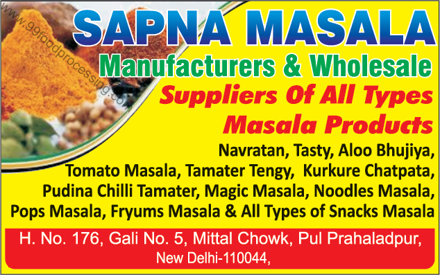 Masala Products, Aloo Bhujiya Masala, Tomato Masala, Spices, Tamater Tengy Masala, Kurkure Chatpata Masala, Pudina Chilli Tamater Masala, Magic Masala, Noodle Masala, Pops Masala, Fryums Masala, Snacks Masala