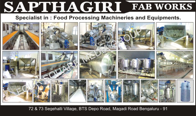 Food Processing Machines, Food Processing Equipments