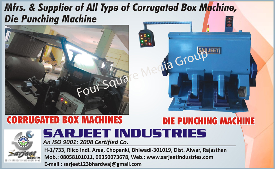 Corrugated Box Machines, Die Punching Machines