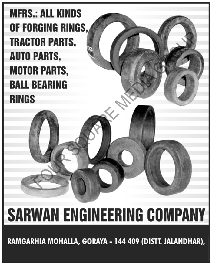 Forging Rings, Tractor Parts, Automotive Spare Parts, Motor Parts, Ball Bearing Rings