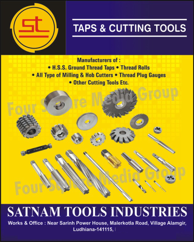 HSS Ground Thread Taps, Thread Rolls, Milling Cutters, Hob Cutters, Thread Plug Gauges, Cutting Tools,Thread Taps, Grinders, Plug Gauges