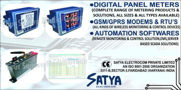 Digital Panel Meters, GSM Modems, GPRS Modems, RTUs, Wireless Monitoring Devices, Wireless Control Devices, Automation Softwares, EMS