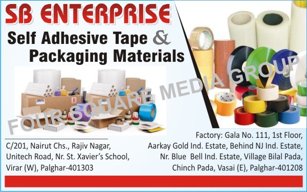 Self Adhesive Tapes, Packaging Materials