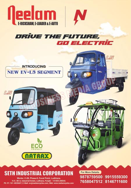 E Rickshaws, E Loaders, Electric Auto