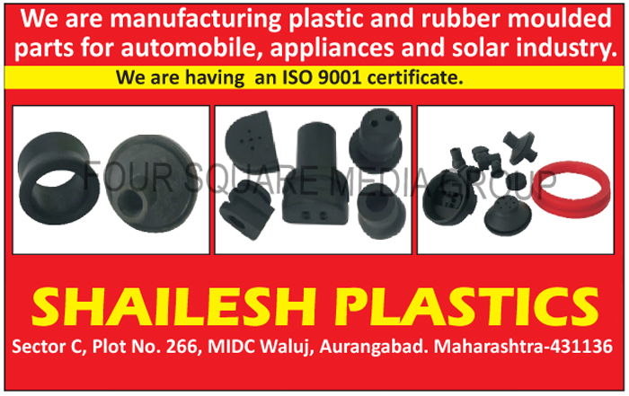 Automotive Plastic Moulded Parts, Automotive Rubber Moulded Parts, Appliances Plastic Moulded Parts, Appliances Rubber Moulded Parts, Plastic Moulded Parts for Solar Industry, Rubber Moulded Parts for Solar Industry