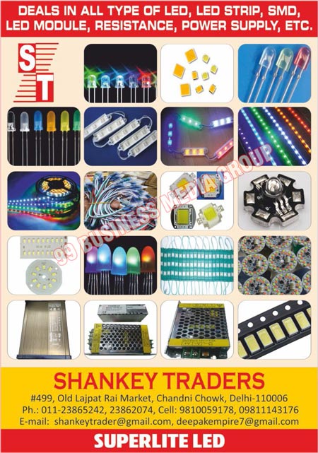 Led Drivers, Led SMPS, Led Strips, Led Power Supplies, Led SMDs, Led Modules, Led Resistance Lights, Led Lights