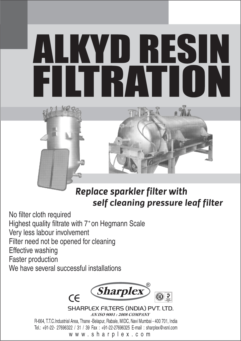 Self Cleaning Pressure Leaf Filters