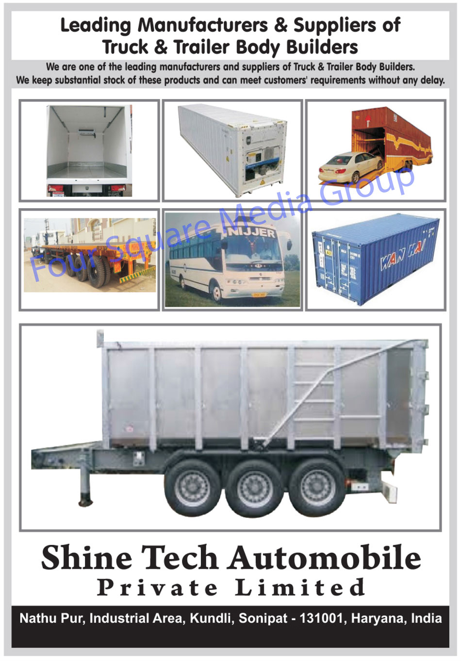 Truck Body Builders, Trailer Body Builders