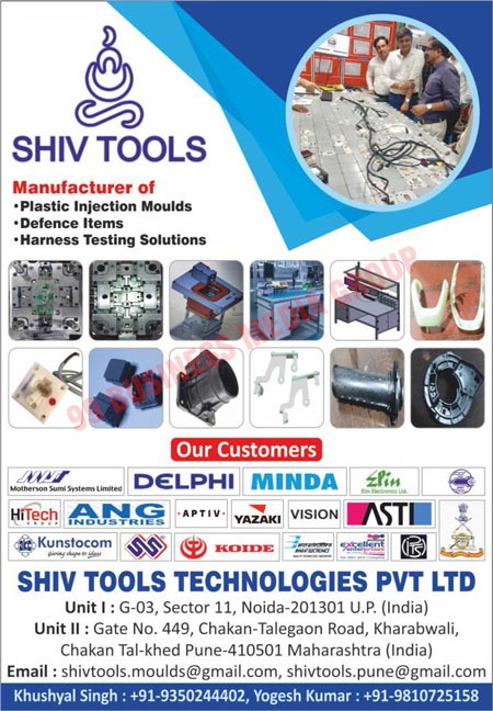 Plastic Injection Moulds, Defence Items, Harness Testing Solutions