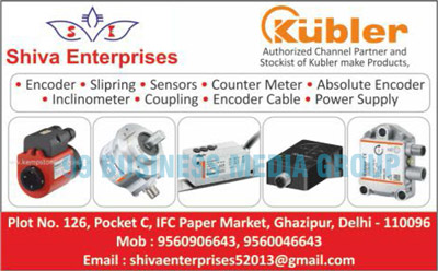 Encoders, Slip Rings, Sensors, Counter Meters, Ansolute Encoders, Inclinometers, Couplings, Encoder Cables, Power Suuplies