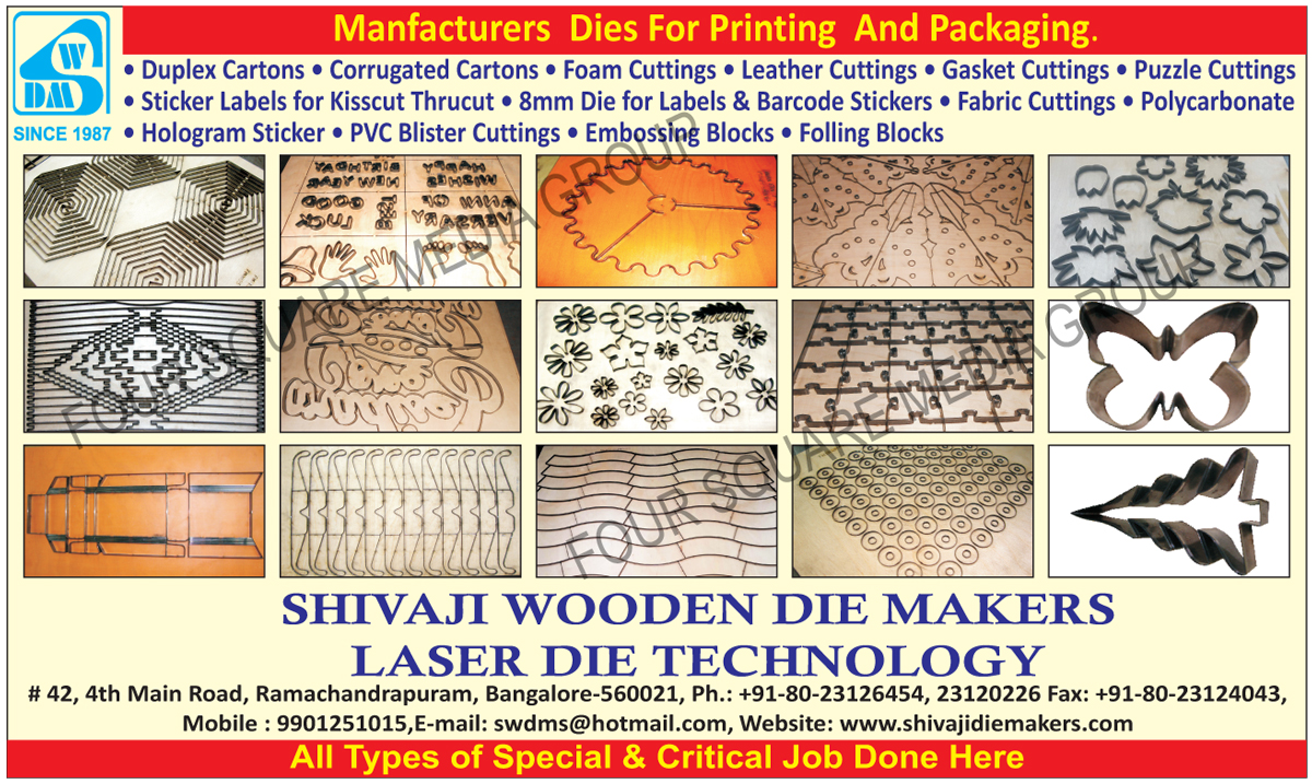 Printing Industry Dies, Packaging Industry Dies, Duplex Carton Dies, Foam Cutting Dies, Corrugated Carton Dies, Leather Cutting Dies, Gasket Cutting Dies, Puzzle Cutting Dies, Label Dies, Barcode Sticker Dies, Fabric Cutting Dies, Polycarbonate Dies, Hologram Sticker Dies, PVC Blister Cutting Dies, Embossing Block Dies, Foiling Block Dies,Printing Punching Dies, Packaging Punching Dies, Duplex Cartons, Corrugated Cartons, Foam Cuttings, Leather Cuttings, Gasket Cutting, Puzzle Cutting, Sticker Labels, Fabric Cuttings, Polycarbonate, Hologram Sticker, PVC Blister Cuttings, Embossing Blocks, Folling Blocks