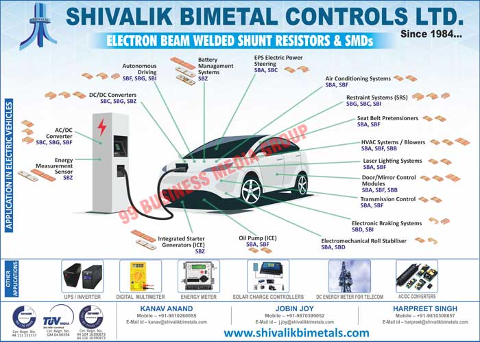 Circuit Breaker Thermostatic Bimetals, Circuit Breaker Thermostatic Trimetals, MCB Thermostatic Bimetals, MCB Thermostatic Trimetals, Switchgear Thermostatic Bimetals, Switchgear Thermostatic Trimetals, Electron Beam Welded Materials, Energy Meters Electron Beam Welded Shunt Materials, Gas Meter Thermostatic Bimetals, Gas Meter Thermostatic Trimetals, Gas Meter Thermostatic Discs, Household Appliance Thermostatic Bimetals, Household Appliance Thermostatic Trimetals, Household Appliance Thermostatic Discs, Automotive Snap Action Discs, Automotive Application Components, Precision Rolled Stainless Steel Strips, Copper Strips, Nickel Strips, Electron Beam Welded Precision Shunt Resistors, Shunt Resistors, Car Defogger Terminals Solder Reflow Materials, Copper Alloy Strips, Nickel Alloy Strips, Smds, Electric Vehicle UPS, Electric Vehicle Inverters, Digital Multimeters, Energy Meters, Solar Charge Controllers, Telecom DC Energy Meters, SBS AC Converters, SBG AC Converters, SBF AC Converters, SBZ AC Converters, SBC DC Converters, SBG DC Converters, SBF DC Converters, SBZ DC Converters, Autonomous Drivings, Battery Management Systems, Electric Power Steerings, Air Conditioning Systems, SRS Restraint Systems, Seat Belt Pretensioners, HVAC Systems, HVAC Blowers, Laser Lighting Systems, Door Control Modules, Mirror Control Modules, Transmission Controls, Electronic Braking Systems, Electromechanical Roll Stabilisers, SBA Oil Pumps, SBF Oil Pumps, SBZ Integrated Starter Generators, SBZ Energy Measurement Sensors, Electron Beam Welded Shunt Resistors, Electron Beam Welded Shunt SMDs