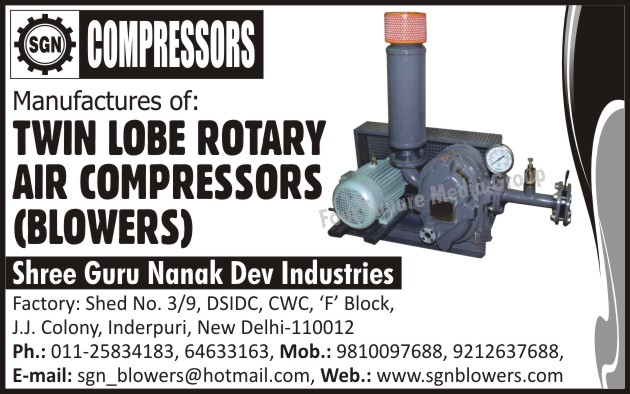 Twin Lobe Rotary Air Compressors, Twin Lobe Rotary Air Blowers